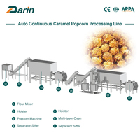 Machine à faire des popcorns enrobés de caramel entièrement automatique |   Ligne de production continue pour usine de snacks |   Utilisation facile