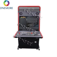 Borne d'arcade multi-jeux vidéo 32 pouces en métal, machine de combat classique, cabinet vertical, 2 joueurs, garantie 1 an, fonctionne à pièces