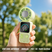 Mini ventilateur USB portable, rafraîchisseur d'air portatif haute vitesse, rechargeable, pour voiture et extérieur, électrique, pliable, avec fonction de refroidissement rapide
