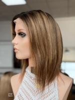 Perruque en cheveux humains SHY Medical, style personnalisé, cheveux bruts chinois, entièrement nouée à la main, programme de perruques sur mesure, fournisseur de marque