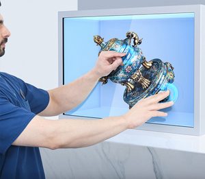 Màn hình hiển thị 3D holographic trong suốt bằng kim loại, tủ trưng bày tương tác AI 19-98 inch, phụ kiện chơi game kết nối Wifi - Product Image 2