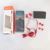 TUNE110 earbud T110 earphone berkabel musik Bass dalam Headset olahraga Jack 3.5mm kontrol In-line Handsfree dengan mikrofon