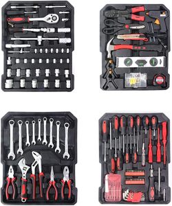 399-Piece Carbon Steel Wheel Trolley Case Full <b>Set</b> Hand Tools Repair Tool Box with OEM Hard Case Support - Product Image 3