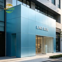 Panneau composite en aluminium Alucobond personnalisé de 4 mm, 4x8 pieds, pour façade de concession automobile 4S, publicité et décoration.
