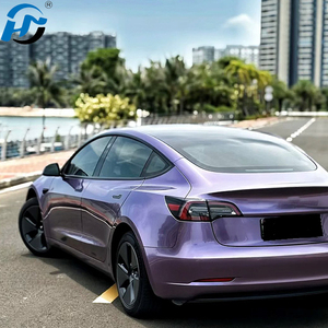 Fábrica de vinilo polimérico PET TPU al por mayor PET HD brillante Metal líquido <span class=keywords><strong>Loganberry</strong></span> Car Wrap vinilo rollo completo tamaño 1.52X1 8M/5X60FT - Product Image 2