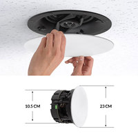 Altavoz de Techo Inalámbrico Multiroom WBC65 de Alta Gama de 6.5 Pulgadas, Fácil Instalación, Control por Web y PC, Aplicación Oficial