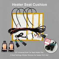 Système de chauffage de siège de voiture 12V avec double commande et mémoire, 3 niveaux de chaleur, kit de coussin chauffant pour 2 sièges de véhicule, amélioration