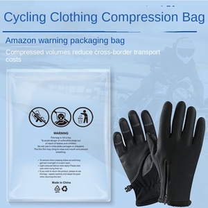 Sac de compression d'avertissement spécial, sac sous vide à fermeture éclair <span class=keywords><strong>anti</strong></span>-étouffement, vêtements transparents, sac en nylon refermable auto-scellant - Product Image 4