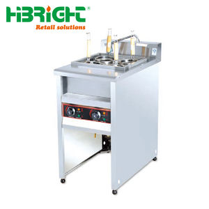 Chaudière commerciale à nouilles à gaz verticale/de comptoir/électrique en acier inoxydable 4/5/6/9 cuiseur à pâtes à panier avec Bain Marie - Product Image 3