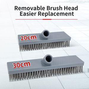 <span class=keywords><strong>Brosse</strong></span> à récurer le sol en acier inoxydable pour l'industrie et le bricolage, pour le nettoyage des murs de douche, des terrasses, des baignoires et des carreaux - Product Image 4