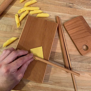 Wooden Pasta Kneading Board Striped Eco-Friendly Pastry Board For Homemade Spiral Pasta Kitchen Cooking <b>Tool</b> - Product Image 1