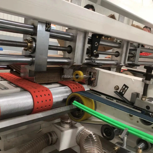 Qzd Milieuvriendelijke Hoge Efficiënte Automatische Golfkarton Kartonnen Kartonnen Doos Map Gluer Machine - Product Image 2