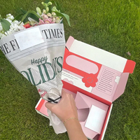 Boîtes cadeaux de luxe personnalisées pour mariage, emballage de fleurs séchées, boîte d'expédition pour colis, emballage de fleurs pour bouquets