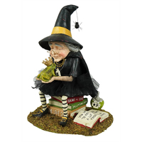 Statue de sorcière miniature en résine artisanale en gros personnalisée Décoration de sorcière Figurine de sorcière Cadeau en vente