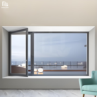 Ventanas Modernas de Aluminio con Aislamiento Acústico para Exteriores, con Vidrio Templado, Estilo Abatible, para Dormitorio y Villa - Mejor Precio
