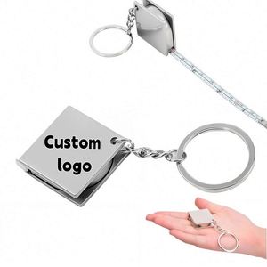 Cinta Métrica Retráctil con Logotipo Personalizado, Llavero con Cinta Métrica, Cinta Métrica Compacta para Bolsillos de Bolsos, Llaves, Portátil - Product Image 1