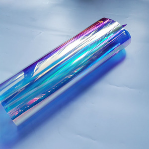 <span class=keywords><strong>Film</strong></span> décoratif auto-adhésif PET 2 mil effet arc-en-ciel moderne irisé pour vitres de bâtiment - Product Image 2