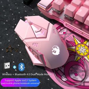Ratón inalámbrico para Gaming, Mouse inalámbrico <span class=keywords><strong>de</strong></span> Gaming, sin cable, color rosa - Product Image 5