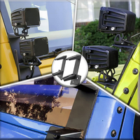 Support de montage de lumière en aluminium, support de capot, double pilier A, supports de lumière pour Jeep Wrangler Jk 2022-2007, Promotion 2018