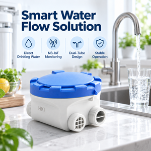 Compteur de débit d'eau intelligent DN15 NB-IoT à double circuit pour eau potable directe, en plastique sanitaire breveté, haute précision - Product Image 6