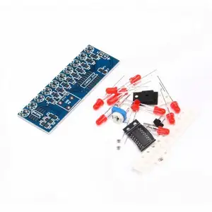 NE555+CD4017 Light Water Decimal Counting Electronic Suite Flowing Light Self DIY Electronic Kits Design