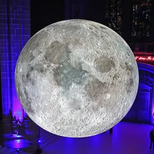 Grande planète gonflable de haute qualité/ballon de lune gonflable/ballon de fête lumineux pour la décoration publicitaire