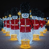 Decoración de Faroles para Parques de Atracciones, Personalizada de Fábrica, para Navidad, Uso Interior/Exterior, Espectáculo de Luces para Parques Temáticos
