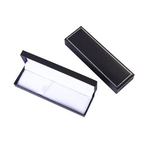 Wholesale Creative New Stationery <b>Pen</b> Box Universal Cardboard Simple Black Small Packaging With Custom Logo for Gift - Product Image 2