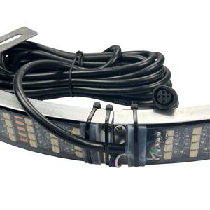 Lumina <span class=keywords><strong>17</strong></span> <span class=keywords><strong>pouces</strong></span> réglable roue anneau lumière Quad rangée RGBW couleur IP67 étanche camion jante et pneu lumières - Product Image 3