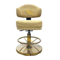 Tabouret de Bar, Base métallique moderne pivotante et réglable en hauteur, idéal pour un loft, un café, des boîtes de nuit,