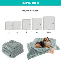 Couverture imperméable pour chien, couverture en peluche de luxe lavable pour chiens de taille moyenne, couverture apaisante super douce pour animaux de compagnie pour l'intérieur