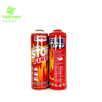 Kaleng Gas Butana Teeyoo 100ml, Kaleng Aerosol Tinplate dengan Katup dan Tutup, Kartrid Gas Pemantik Logam Kapasitas 500ml untuk Penggunaan Cat