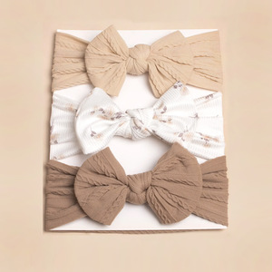 All'ingrosso 3 pz/set da bambina Set di accessori per <span class=keywords><strong>capelli</strong></span> con fiocco stampato alla moda per bambini fascia per <span class=keywords><strong>capelli</strong></span> da principessa di colore dolce - Product Image 6