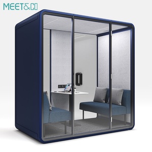 Cabine de bureau portable moderne de grande taille pour une utilisation en intérieur et en extérieur, cabine de réunion insonorisée pour hôtels, écoles, hôpitaux - Réduction du bruit - Product Image 5