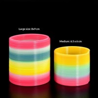 Anneau en plastique arc-en-ciel en forme de lanterne pour enfants