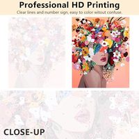 Offre Spéciale : Kits de Peinture par Numéros DIY pour Décoration Murale (Enfants/Adultes) - Peinture à l'Huile Peinte à la Main Fille Sexy par Numéros