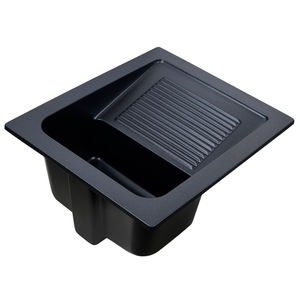 Lavamanos <span class=keywords><strong>de</strong></span> lujo con piedra <span class=keywords><strong>de</strong></span> cuarzo negra, lavable, para baño y balcón - Product Image 1