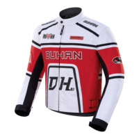 Veste de course moto Duhan pour hommes et femmes, homologuée CE, protection blindée, respirante, fermeture éclair avant, équipement de conduite printemps