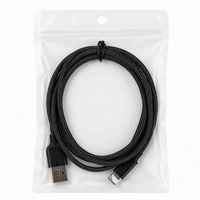 Kabel USB-C Tipe-C Male to Male Braided Pure Copper PVC 1m 6A 60W untuk Pengisian Cepat Ponsel & Kamera & Komputer