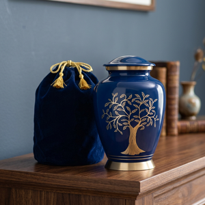 High Quality Best Selling Modern Durable Cremation Urns for Human Ashes Adult Large Aluminum Floor <b>Vase</b> Funeral Supplies OEM ODM - Product Image 3