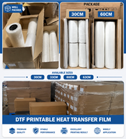 Pabrik HJD Menyediakan Film Transfer DTF Premium Otomatis Penuh Roll Film PET Kompatibel dengan Printer DTF Epson untuk Pencetakan Kaos 1 Tahun