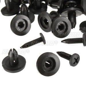 50 pièces de attaches de pare-chocs auto 6mm 8mm, rivets de retenue à trou de 6mm, clips de fixation pour capot moteur et garniture de porte de voiture pour Toyota - Product Image 4