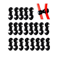 Clip de câble en S pour vélo, organisateur de ligne de conduit de type S, boucle de tube pour câble de frein et de dérailleur de VTT et vélo de route