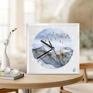 Reloj de Vidrio con Marco de Fotos Personalizado con Impresión por Transferencia Térmica, Diseños Creativos DIY, Regalos de Cumpleaños y Decoración del Hogar - Product Image 3