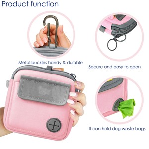 Free sample Custom Logo Multi-functional Reusable Dog Walking <b>Treat</b> Pouch Magnetic Closure Cat Silicone Snack Bag For Pet - Product Image 4