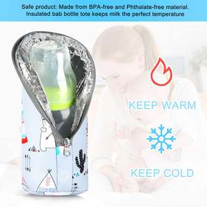 Baby Bottle Cooler Tote Bags Insulated Breastmilk Cooler Bag Nursing Bottle Cooler Warmer Bag for Nursing Mom Daycare Travel - Product Image 3