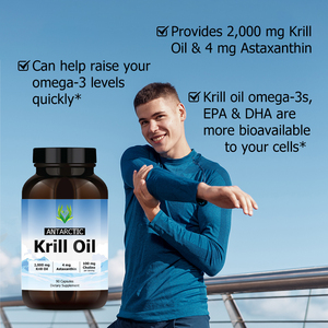 OEM Private Antarctic Krill Oil Capsules with Krill Oil and Astaxanthin Supports Brain Immune Joint Health OEM Krill Oil Complex - Product Image 4