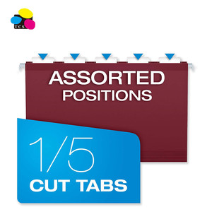 Trung Quốc Nhà cung cấp 180/230gsm Trắng/giấy kraft A4/FC Kích thước tập tin treo thư mục các loại màu sắc tươi sáng 3-poly gia cố nộp hồ sơ - Product Image 4