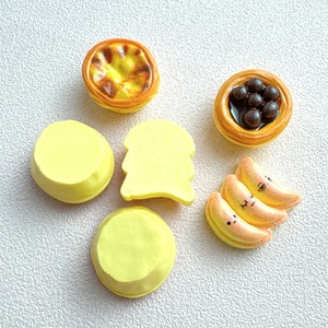 Tarte portugaise banane pain Simulation résine accessoires Kawaii nourriture jouer pour décoratif bricolage résine <span class=keywords><strong>artisanat</strong></span> - Product Image 4