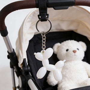 Gereduceerde prijs zachte PVC rubberen 3D ballonhond sleutelhanger UV-print aangepaste logo's geaccepteerd duurzaam milieuvriendelijk feestfavoriet souvenir - Product Image 5